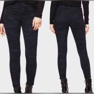 NWT Sanctuary Denim Social Ankle Skinny Standard Rise Black & Blue Camo Jeans 27